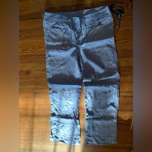 International Concept y2k women’s sz 6 100% linen wide leg pants BNWT reg fit